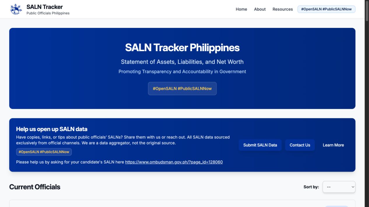 SALN Tracker PH preview